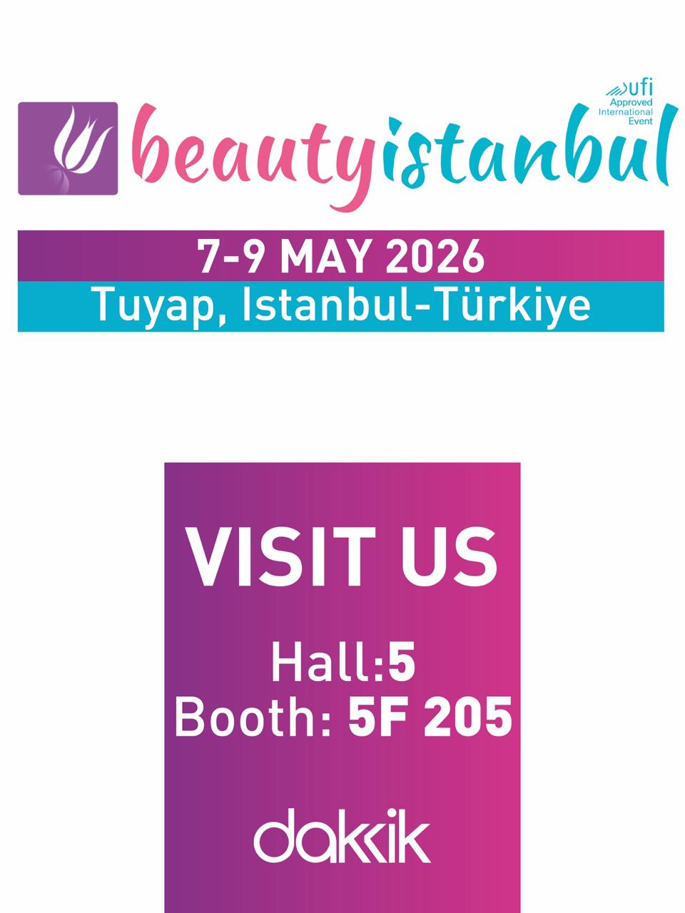 Beauty Istanbul fair announcement